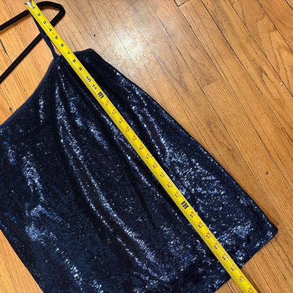 Free People Intimately Time to Shine Slip Sequined Dress In Navy Blue Sleeveless - Picture 9 of 10